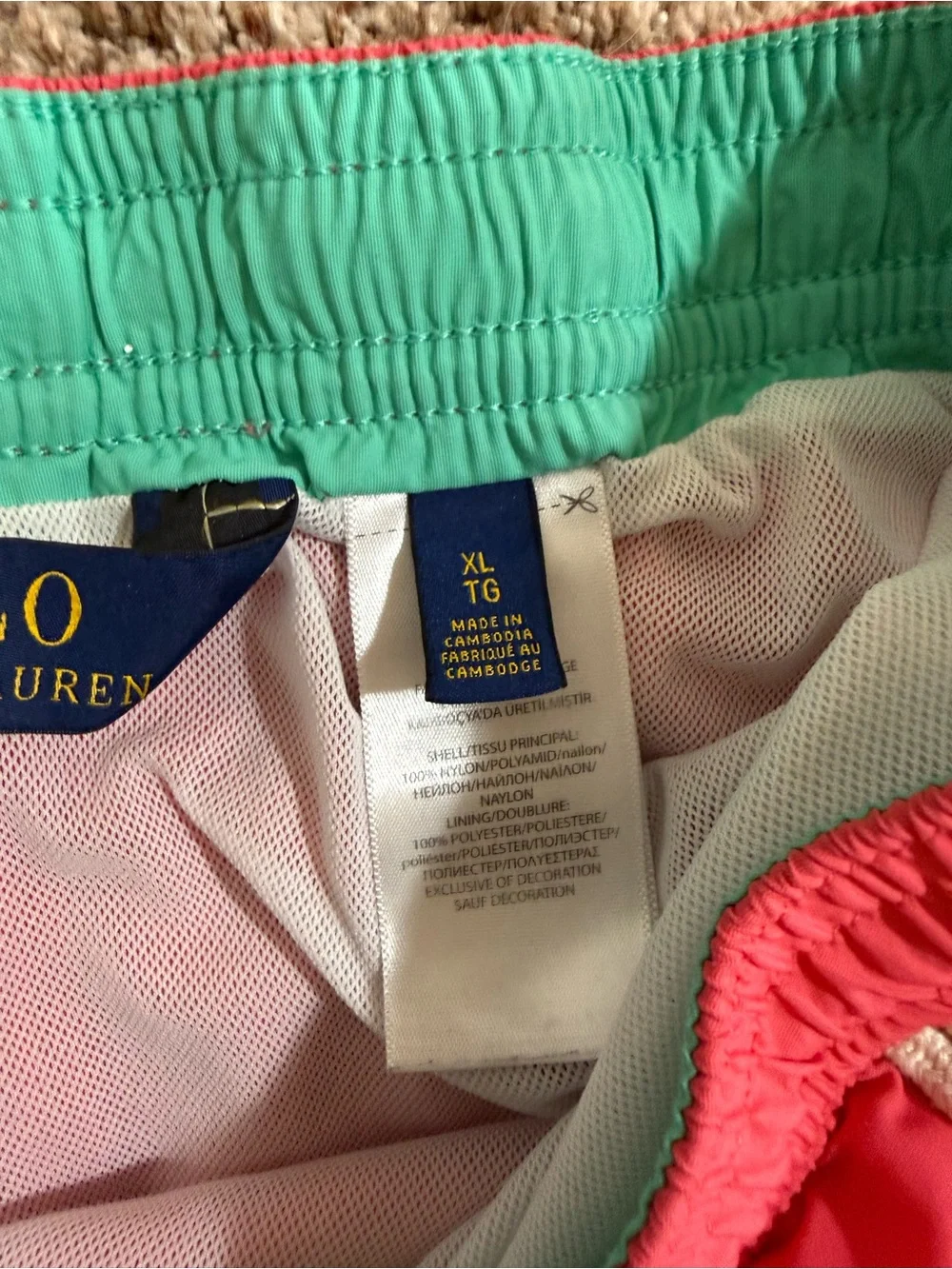 Polo Ralph Lauren Traveler Swim Trunks Coral Pink XL